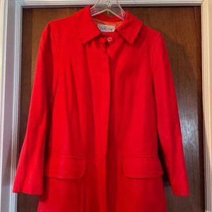 Vintage Red Wool Coat